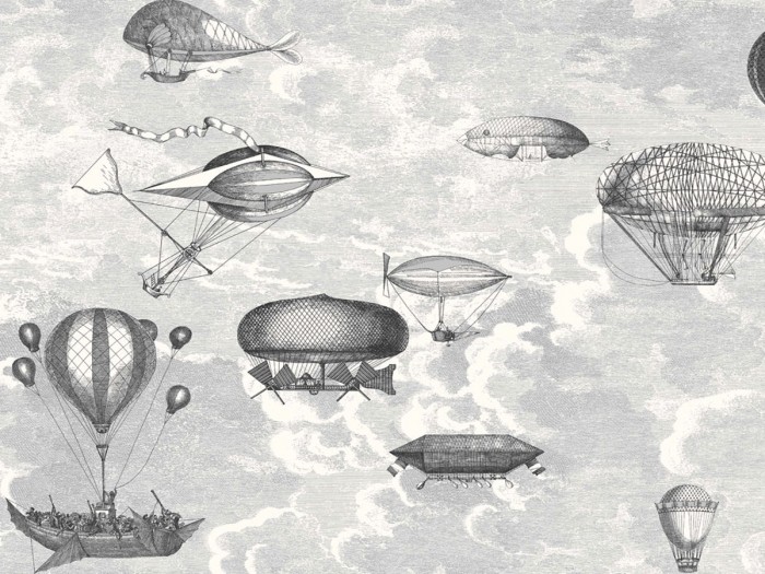 Ansicht der Fornasetti Tapete 114/27053 Macchine Volanti von Cole and Son