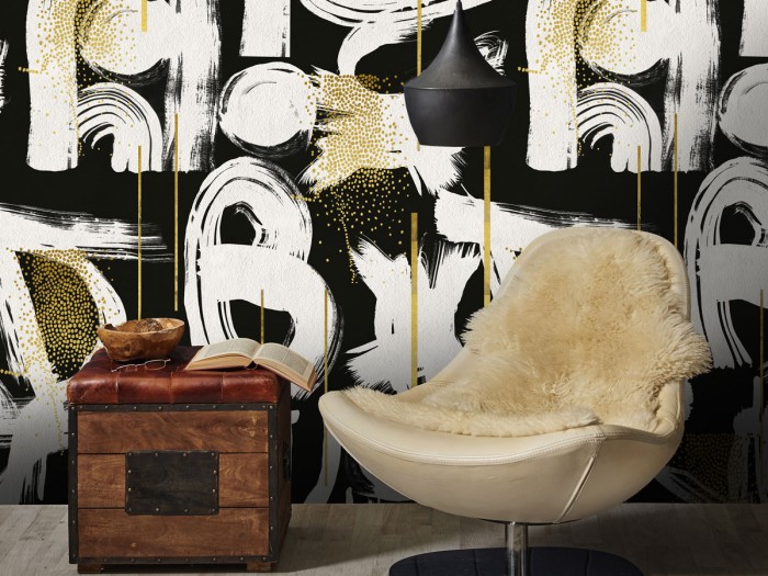 Raumansicht der Selected Walls Tapete Sofia Artwork Wallpaper Col. 01