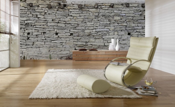 3D-Fototapete Stein Wand, Naturstein alt