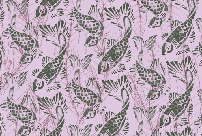 Die Designer-Fototapete Koi Fische und Blätter, Artwork by Mylumi, eine Vlies-Fototapete bei Livingwalls Cologne online kaufen. Die Designer-Fototapete Koi Fische und Blätter, Artwork by Mylumi ist eine Fototapete auf Maß.