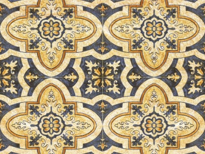 Detailansicht der Selected Walls Tapete Casablanca Tiles Wallpaper Col. 01