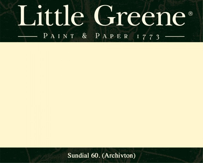 Englische Farbe von Little Greene Sundial 60 - Hochwertige Farbe gestrichen an der Wand