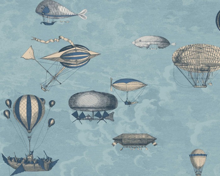 Ansicht der Fornasetti Tapete 114/10021 Macchine Volanti von Cole and Son