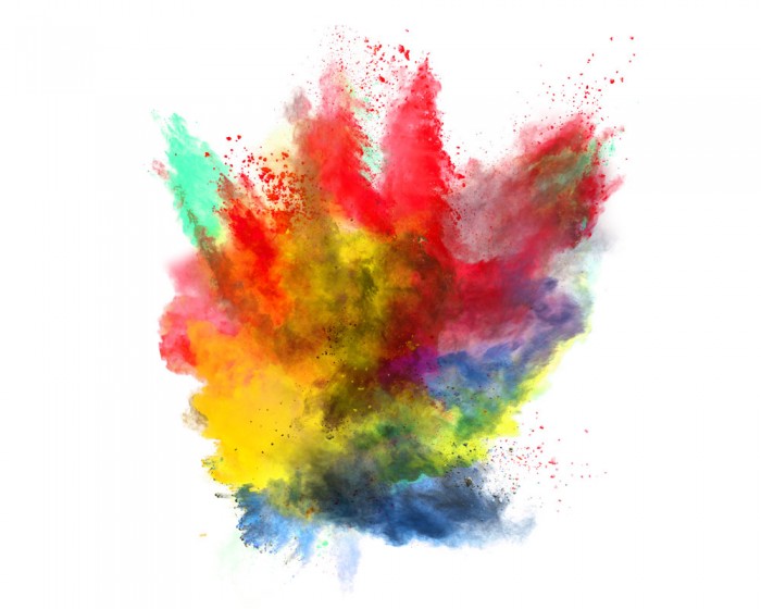 Fototapete Explosion der Farben Digitaldruck DIG-9-9008