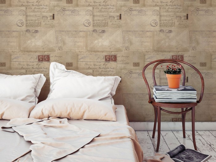 Raumansicht der Selected Walls Tapete Dublin Letters Wallpaper Col. 01