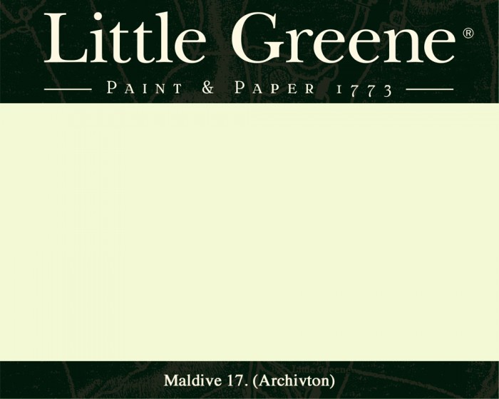 Englische Farbe von Little Greene Maldive 17 - Hochwertige Farbe gestrichen an der Wand