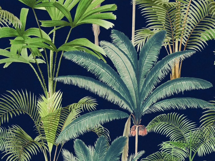 Detailansicht der Selected Walls Tapete Marbella Palms Wallpaper Col. 01