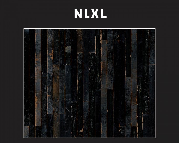 Flächenansicht der NLXL Tapete PHE-05 Scrapwood von Piet Hein Eek.