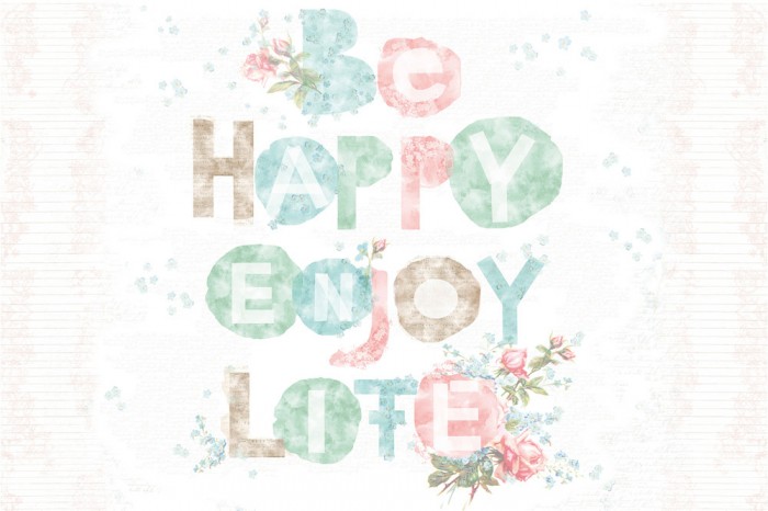 Die Design-Fototapete Djooz Aquarell Schrift, Be Happy Enjoy Life, eine Vlies-Fototapete bei Livingwalls Cologne online kaufen. Die Design-Fototapete Djooz Aquarell Schrift, Be Happy Enjoy Life ist eine Fototapete auf Maß.