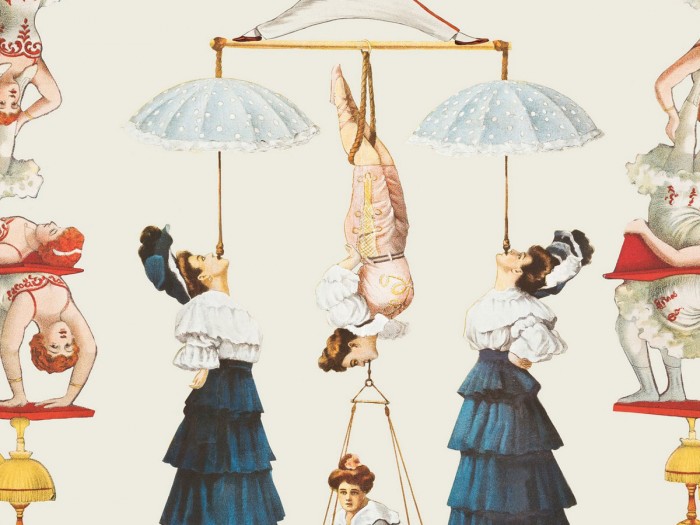 Detailansicht der Selected Walls Tapete New Orleans Circus Wallpaper Col. 02