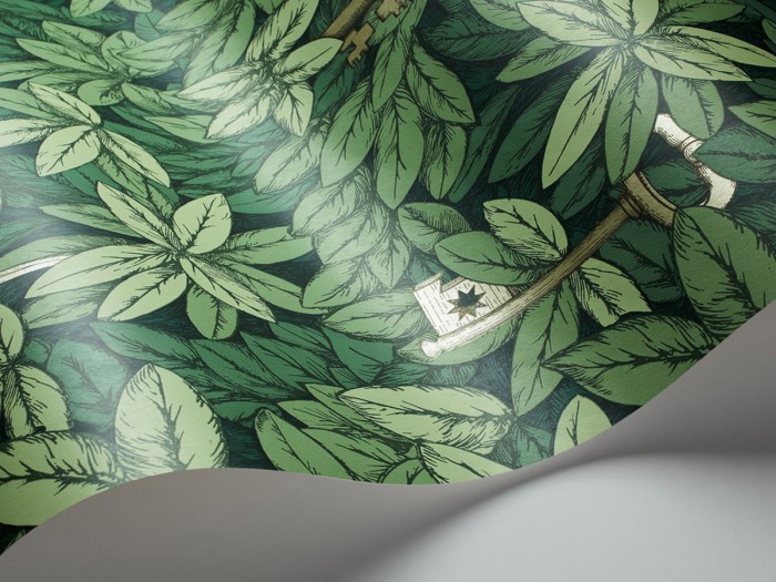 Detailfoto der Fornasetti Tapete 114/26050 Chiavi Segrete von Cole and Son