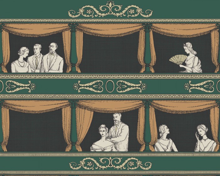 Ansicht der Fornasetti Tapete 114/4009 Teatro von Cole and Son