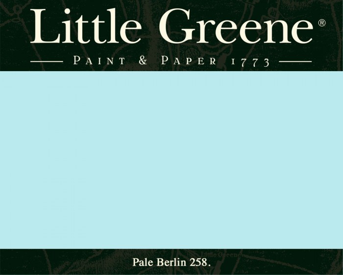 Englische Farbe von Little Greene Pale Berlin 258 - Hochwertige Farbe gestrichen an der Wand
