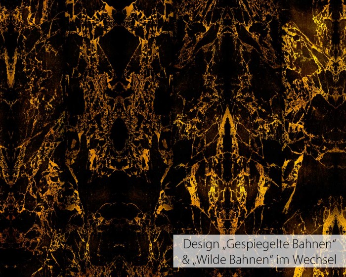 Flächenansicht der NLXL Tapeten PHM-70 und PHM-71 Materials von Piet Hein Eek im Wechsel verarbeitet.