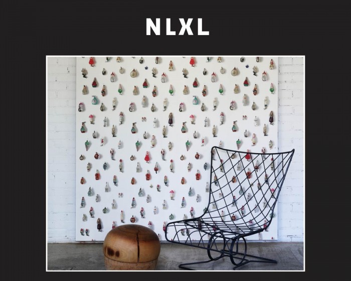 Die NLXL Tapete DRO-08 Obsession von Daniel Rozensztroch tapeziert an einer Wand.