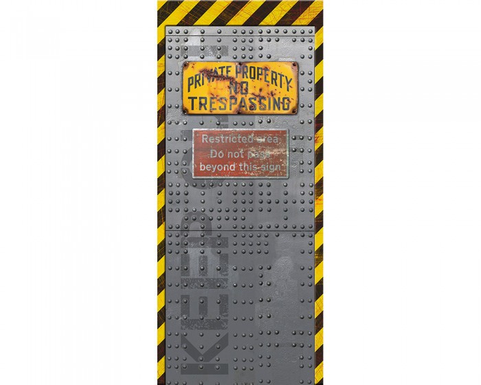 Du möchtest die selbstklebende Türtapete Stahltür Sicherheitsbereich online bestellen, aber die Maße passen nicht auf Deine Tür? Kontaktiere uns einfach!