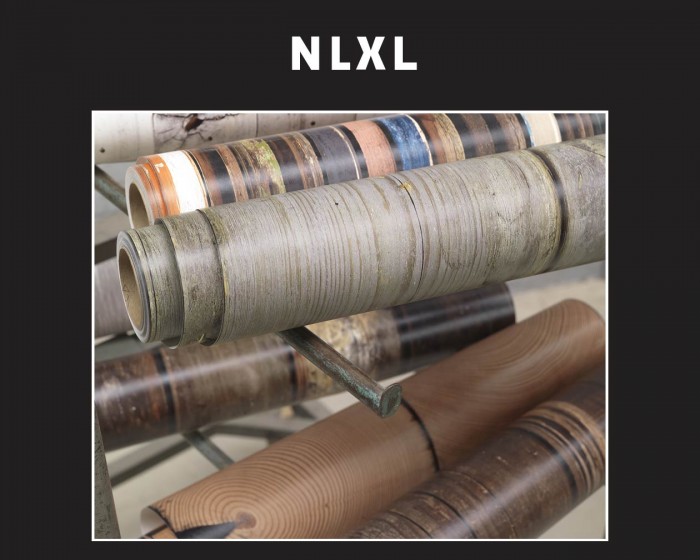 Detailansicht der NLXL Tapeten Scrapwood von Piet Hein Eek.