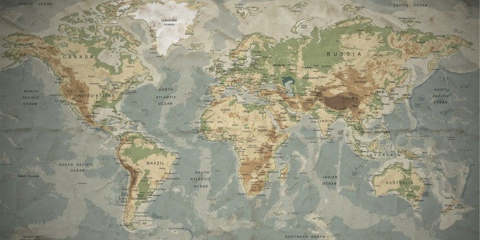 Die Fototapete Weltkarte, physische Landkarte, eine Vlies-Fototapete bei Livingwalls Cologne online kaufen. Die Fototapete Weltkarte, physische Landkarte ist eine Fototapete auf Maß.