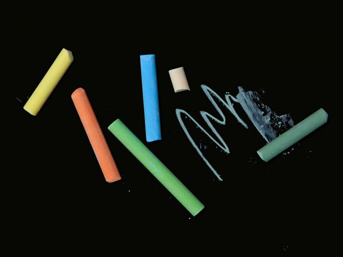 Bunte Kreide für unsere magnetischen Tafeltapeten, Tafelsticker und Tafelplakaten