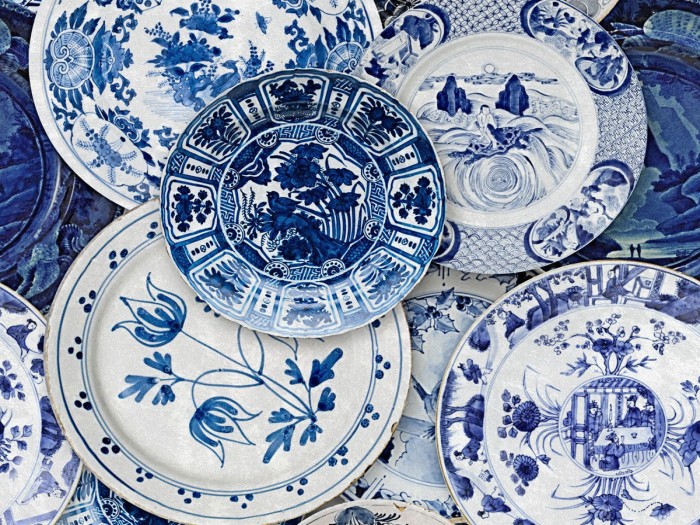 Detailansicht der Selected Walls Tapete Haikou Porcelain Wallpaper Col. 01