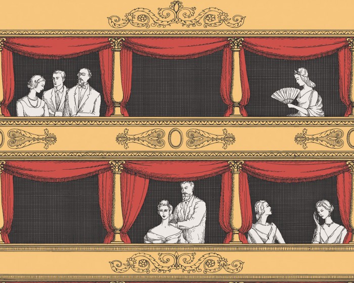 Ansicht der Fornasetti Tapete 97/14042 Teatro von Cole and Son