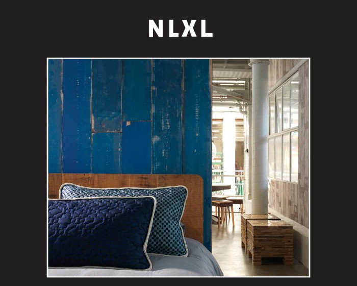 Die NLXL Tapete PHM-36 Materials von Piet Hein Eek tapeziert an einer Wand.