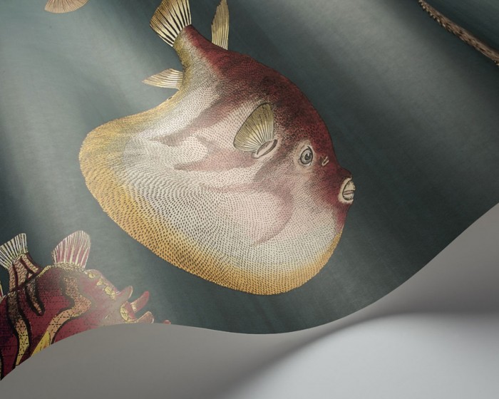 Detailfoto der Fornasetti Tapete 114/12024 Acquario von Cole and Son