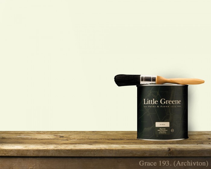 Englische Farbe von Little Greene Grace 193 - Hochwertige Farbe gestrichen an der Wand