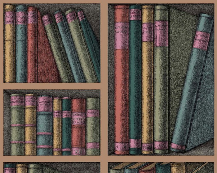 Ansicht der Fornasetti Tapete 114/5010 Ex Libris von Cole and Son