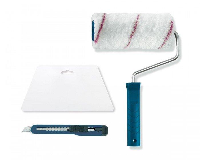 Hochwertiges Tapezierwerkzeug BASIC für Vliestapeten. Tapezierwerkzeuge online kaufen bei Livingwalls Cologne