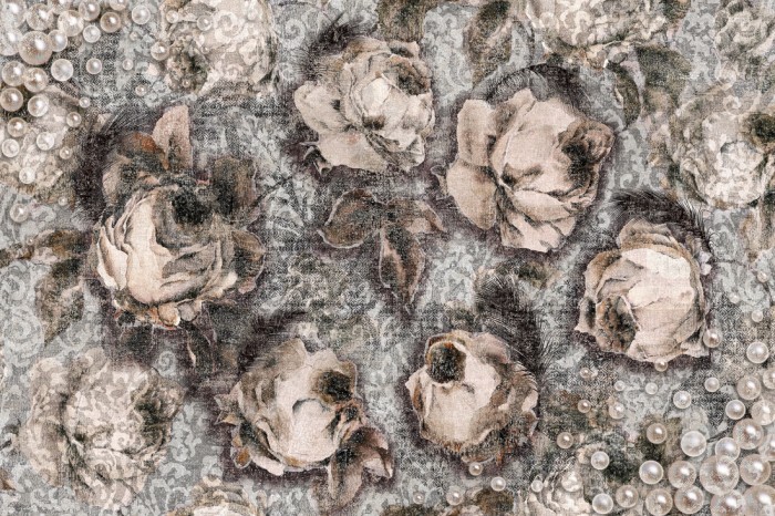 Die Designtapete Barock Ornament, Vintage Roses Bohemian, eine Vlies-Fototapete bei Livingwalls Cologne online kaufen. Die Designtapete Barock Ornament, Vintage Roses Bohemian ist eine Fototapete auf Maß.