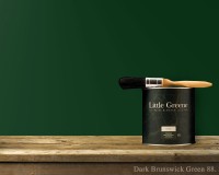 Englische Farbe von Little Greene Dark Brunswick Green 88 - Hochwertige Farbe gestrichen an der Wand Englische Farbe von Little Greene Dark Brunswick Green 88 - Hochwertige Farbe gestrichen an der Wand