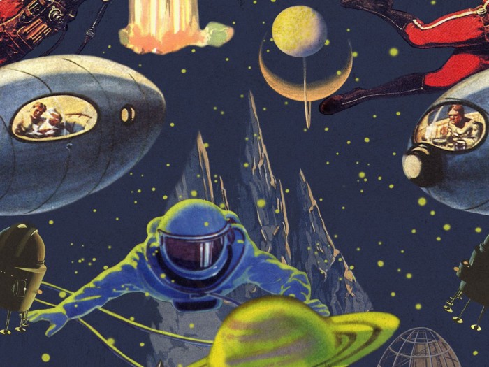 Detailansicht der Selected Walls Tapete Las Vegas Comic Wallpaper Col. 01