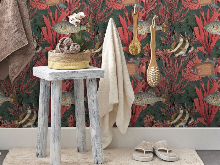 Raumansicht der Selected Walls Tapete Ningaloo Reef Wallpaper Col. 01