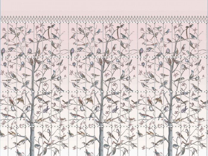 Ansicht der Fornasetti Tapete 114/11022 Uccelli von Cole and Son