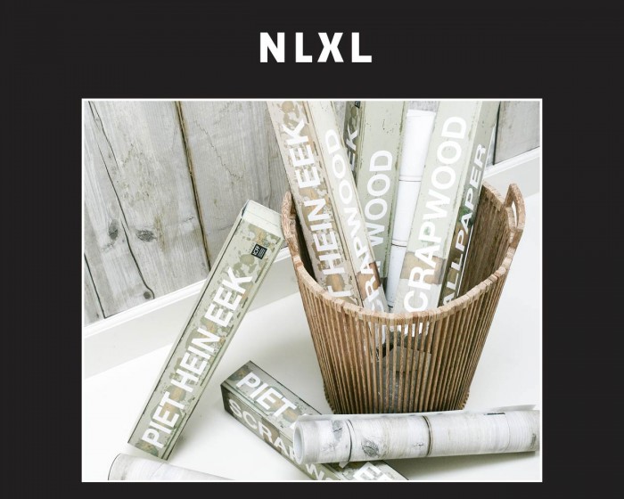 Detailansicht der NLXL Tapeten Scrapwood von Piet Hein Eek.