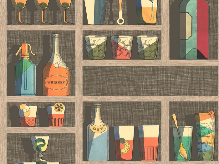 Ansicht der Fornasetti Tapete 114/23043 Cocktails von Cole and Son