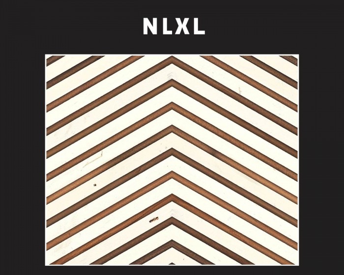 Detailansicht der NLXL Tapete TIM-04 Timber Strips von Piet Hein Eek.