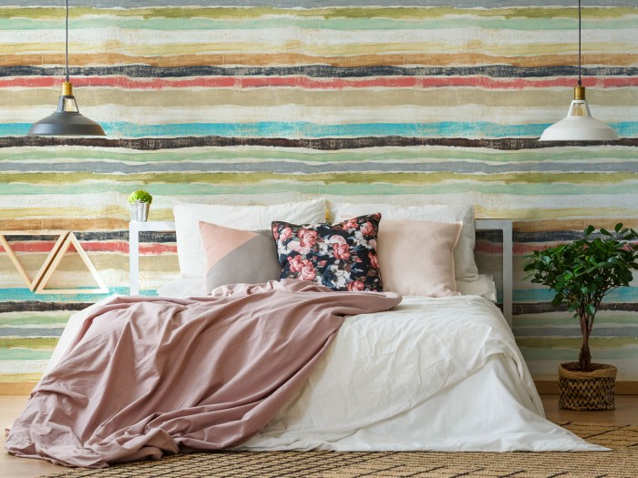 Raumansicht der Selected Walls Tapete Roswell Stripes Wallpaper Col. 01