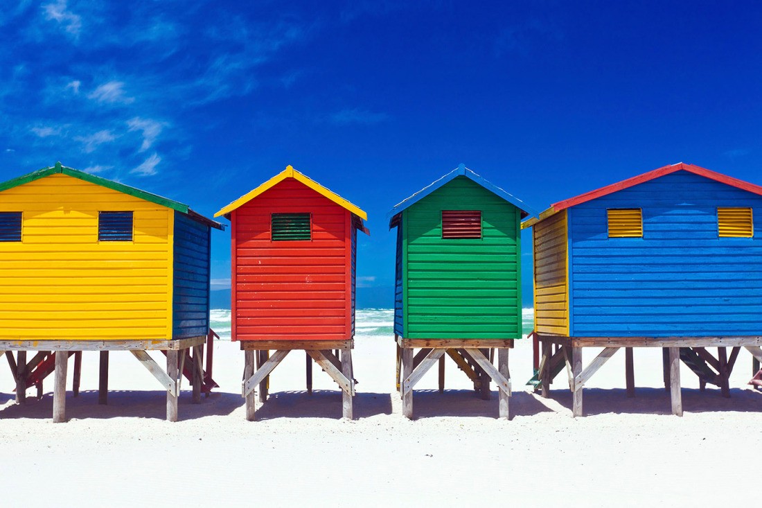 Download Suedafrika bunte strandhaeuser Free