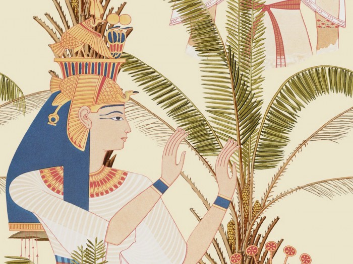 Detailansicht der Selected Walls Tapete Memphis Pharaoh Wallpaper Col. 01