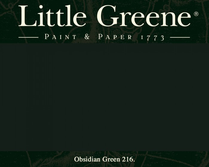 Little Greene Obsidian Green 216