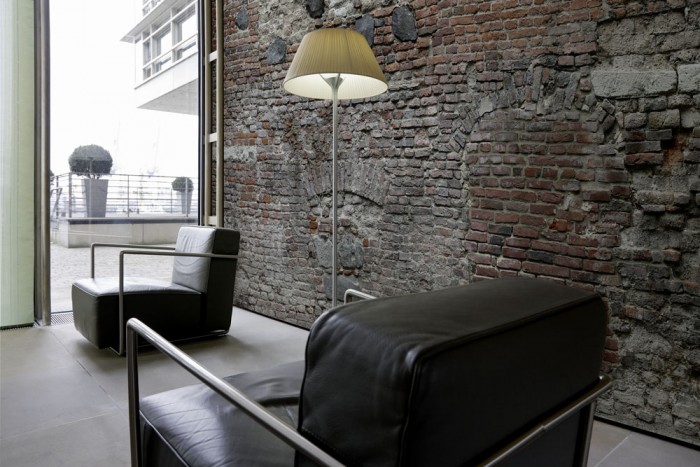 3D-Fototapete Ziegel Wand, alte Stein Mauer