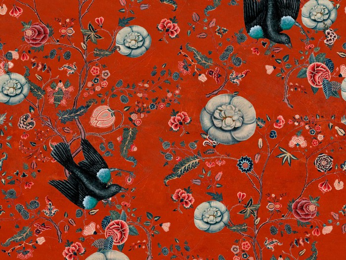 Detailansicht der Selected Walls Tapete Tirana Crow Wallpaper Col. 01