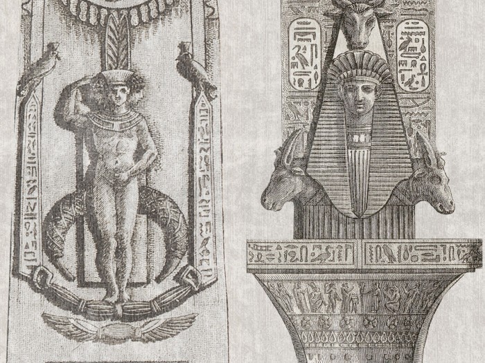 Detailansicht der Selected Walls Tapete Tanis Columns Wallpaper Col. 01