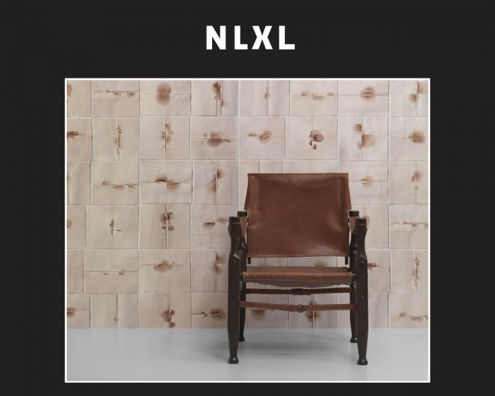 Die NLXL Tapete REM-06 Remixed von Arthur Slenk tapeziert an einer Wand.