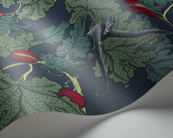 Detailfoto der Fornasetti Tapete 114/1001 Frutto Proibito von Cole and Son