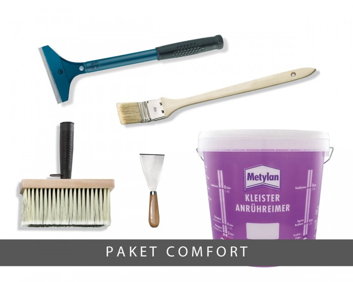 Hochwertiges COMFORT Werkzeug zum Tapeten entfernen. Tapezierwerkzeuge online kaufen bei Livingwalls Cologne