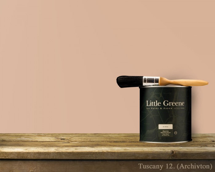 Englische Farbe von Little Greene Tuscany 12 - Hochwertige Farbe gestrichen an der Wand