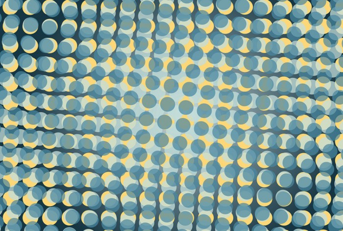 Die Design-Fototapete 3D-Geometrie Punkte in Bewegung, eine Vlies-Fototapete bei Livingwalls Cologne online kaufen. Die Design-Fototapete 3D-Geometrie Punkte in Bewegung ist eine Fototapete auf Maß.